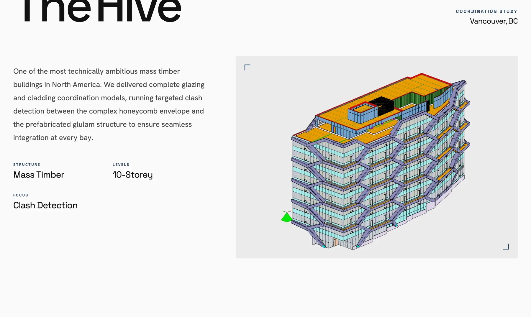 The Hive: a mass-timber facade coordination model presented as a field report
