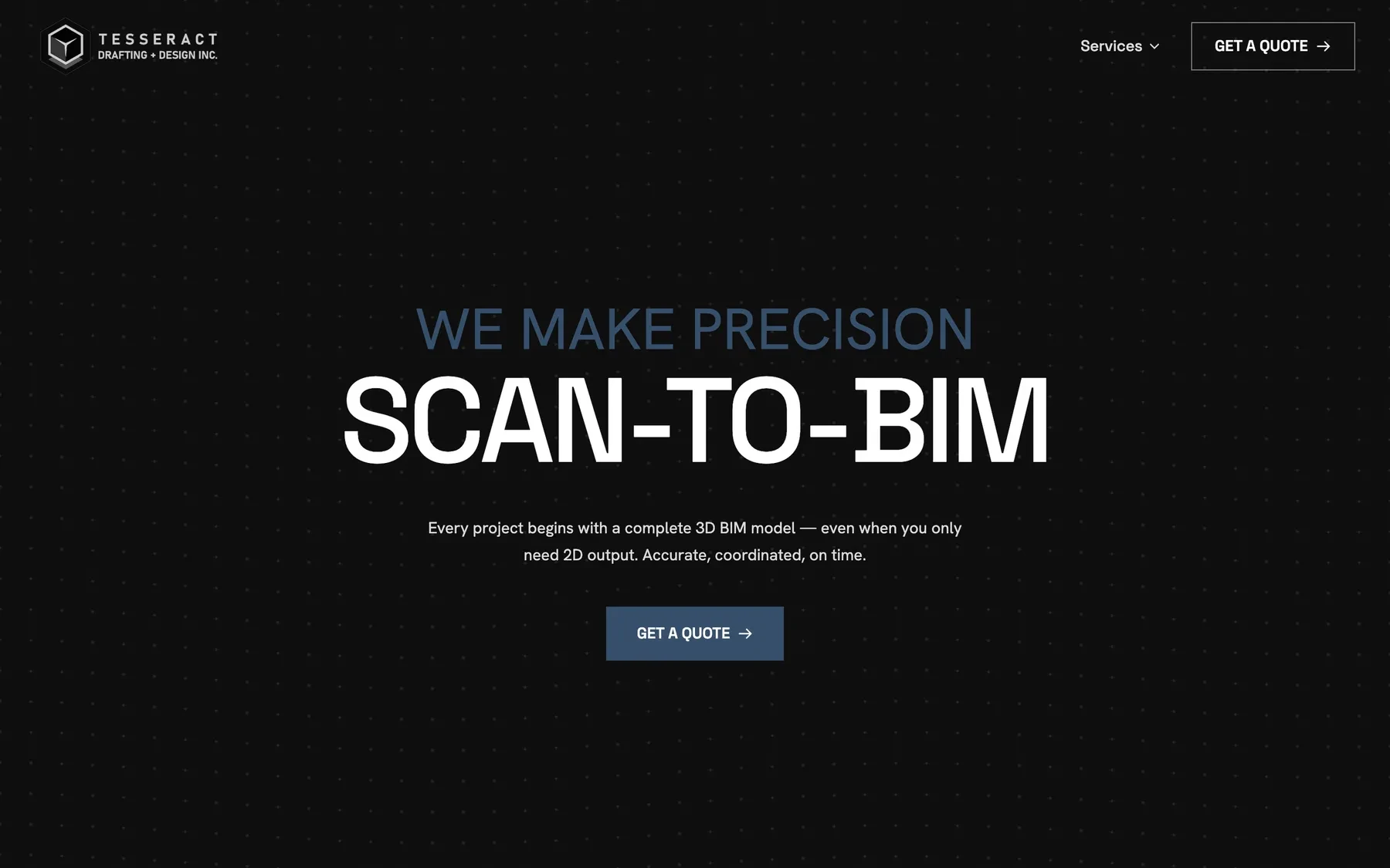Scan-to-BIM and as-built modeling service section